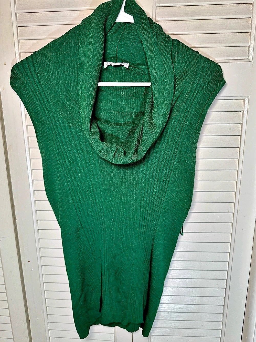 Joseph A. Green Cowl Neck Sleeveless Sweater L